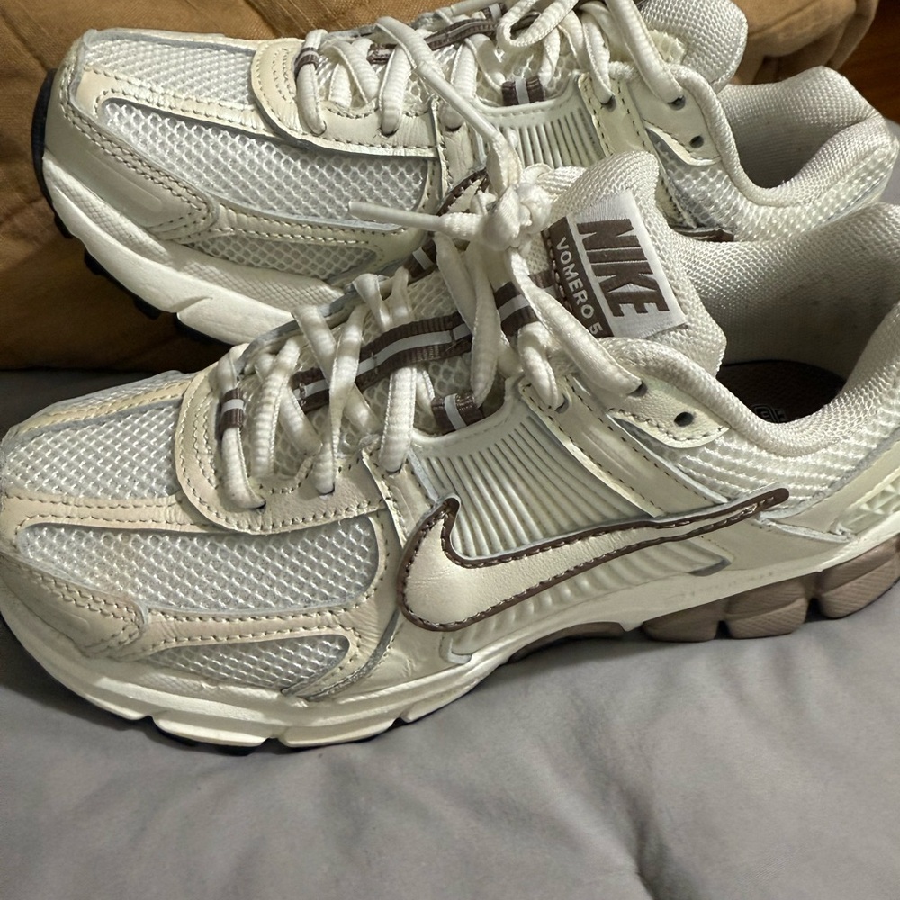 Nike Off-White and Beige Sneakers , worn once they’re a little snug for me